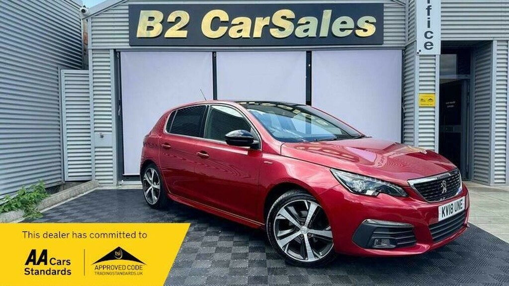 Peugeot 308 Hatchback 1.2 Puretech Gt Line Euro 6 Ss 2 Red