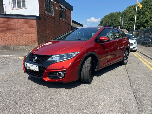 Honda Civic 1.8 I-vtec Se Plus Tourer Euro 6 Red #5