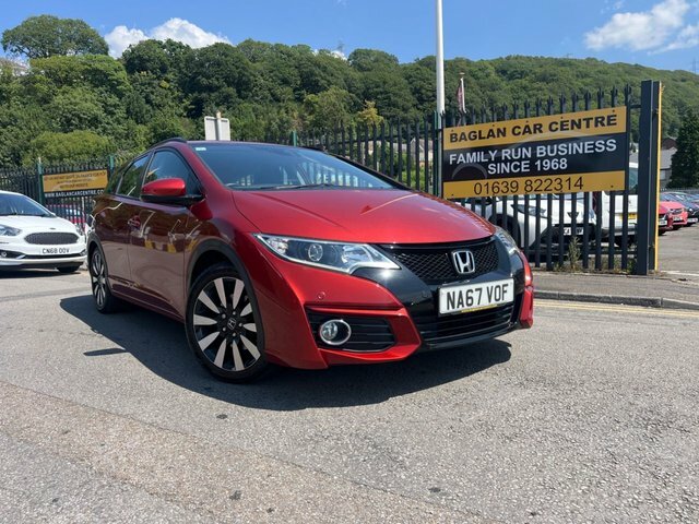 Honda Civic 1.8 I-vtec Se Plus Tourer Euro 6 Red #4
