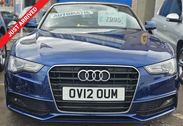 Audi A5 2.0 Tfsi S Line Convertible M OV12OUM Blue