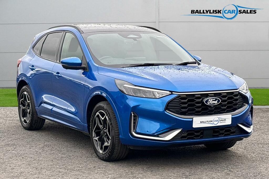 Ford Kuga 2.5 Duratec Phev St-line X In Desert Island Blue W Blue