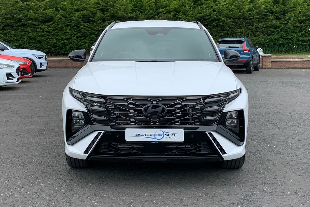 Hyundai Tucson 1.6T N Line Hybrid 239 Ps In White W White #4