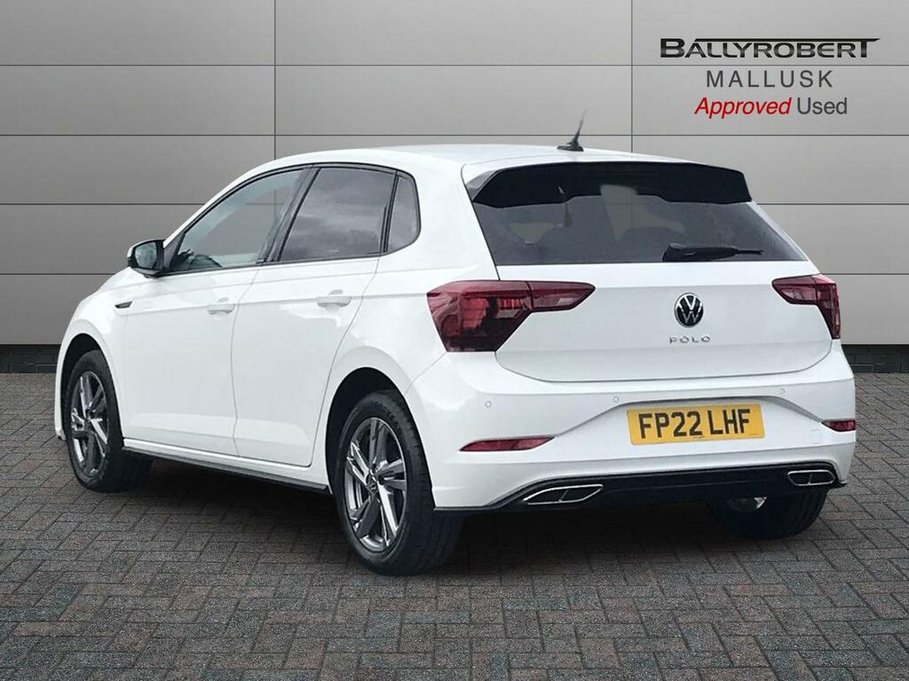 Volkswagen Polo 1.0 Tsi R-line Dsg FP22LHF White #2