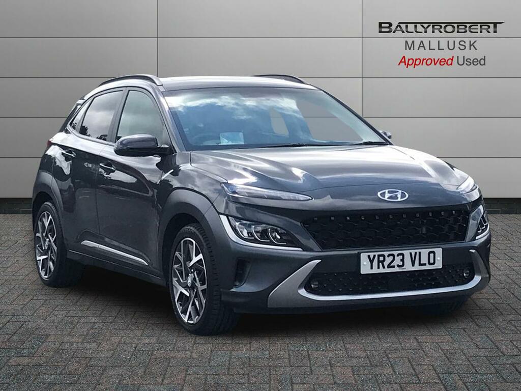 Hyundai Kona 1.6 Gdi Hybrid Ultimate Dct YR23VLO Grey