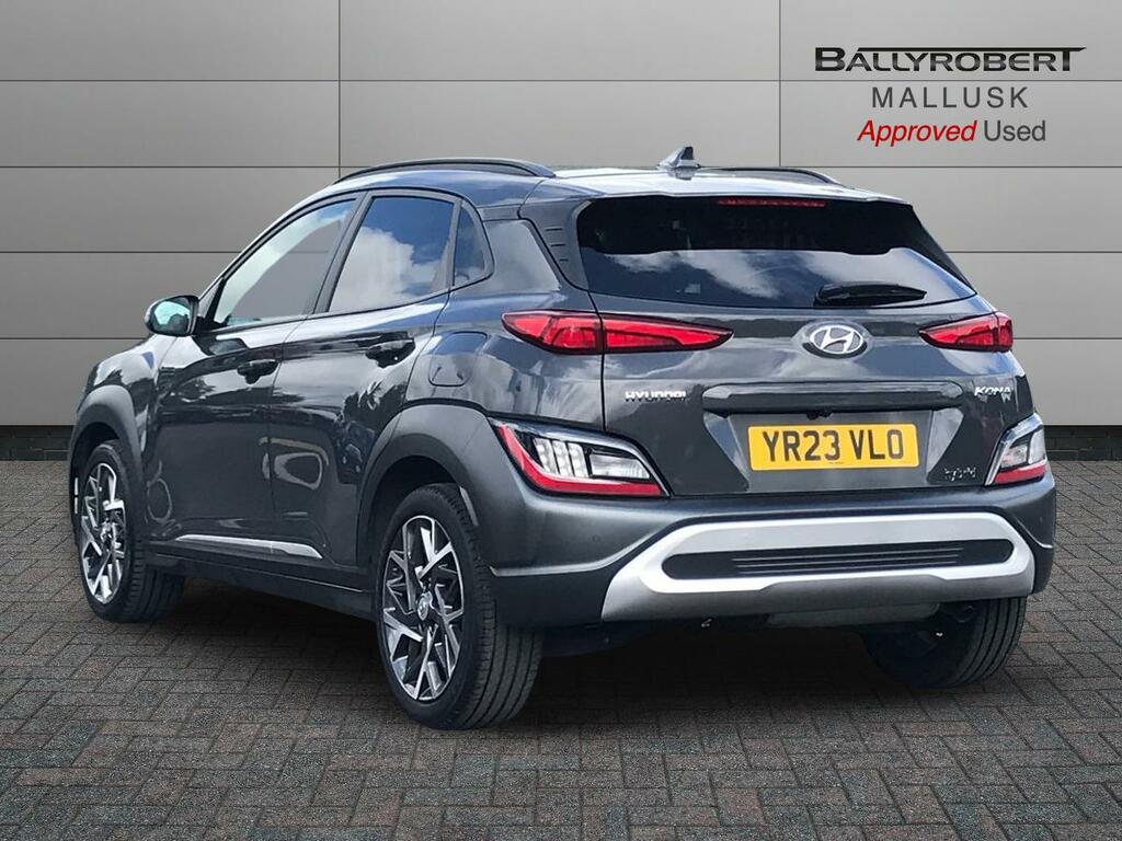 Hyundai Kona 1.6 Gdi Hybrid Ultimate Dct YR23VLO Grey #2