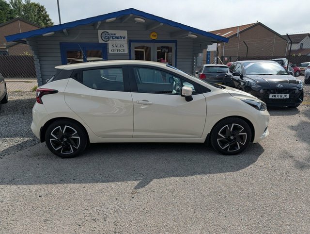 Nissan Micra 2022 1.0 Ig-t Acenta Hatchback E PJ72XZO White #2