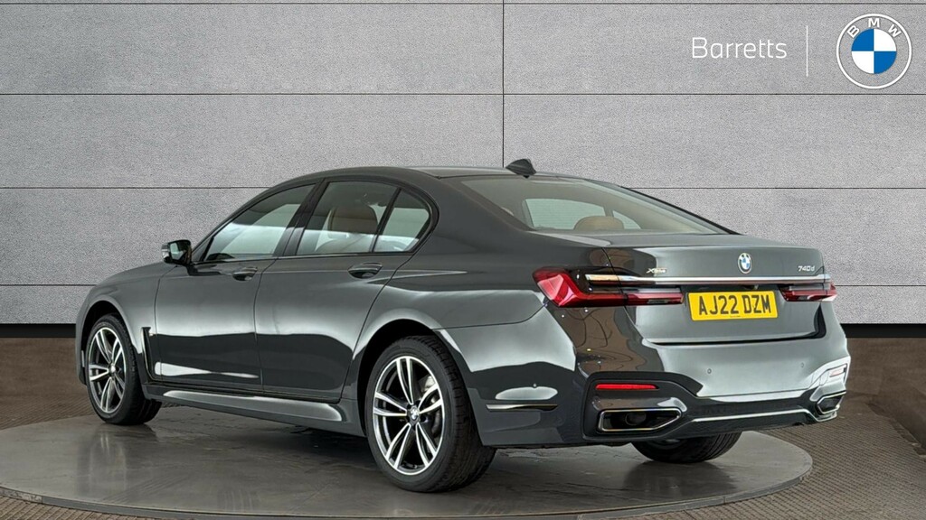 BMW 7 Series 3.0 740D Mht M Sport Saloon Hybrid AJ22DZM Grey #2