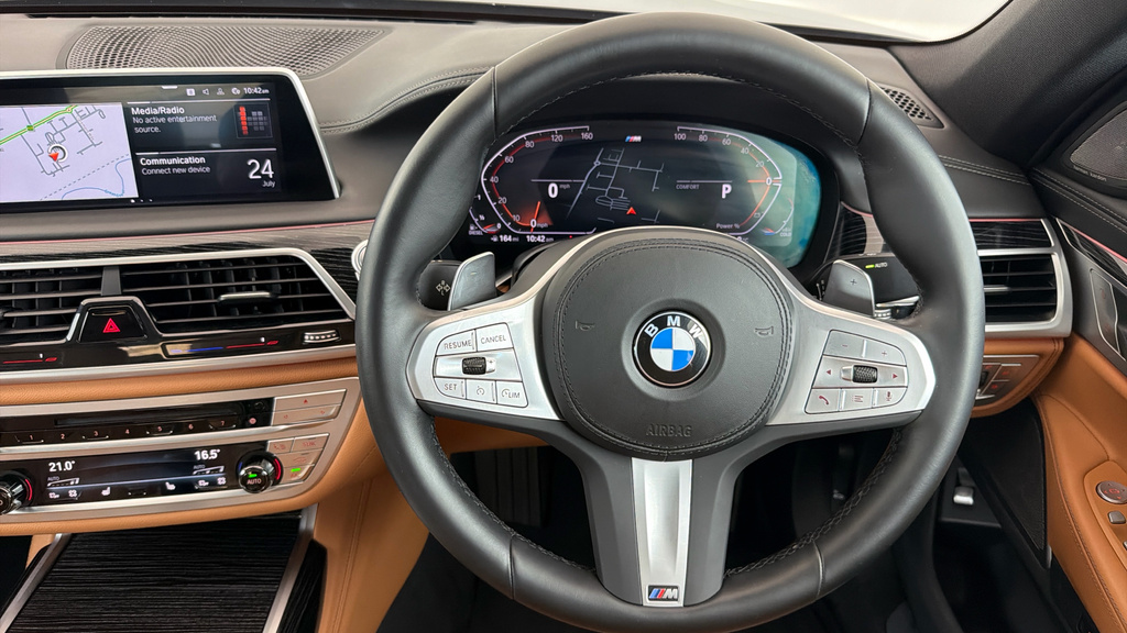 BMW 7 Series 3.0 740D Mht M Sport Saloon Hybrid AJ22DZM Grey #5