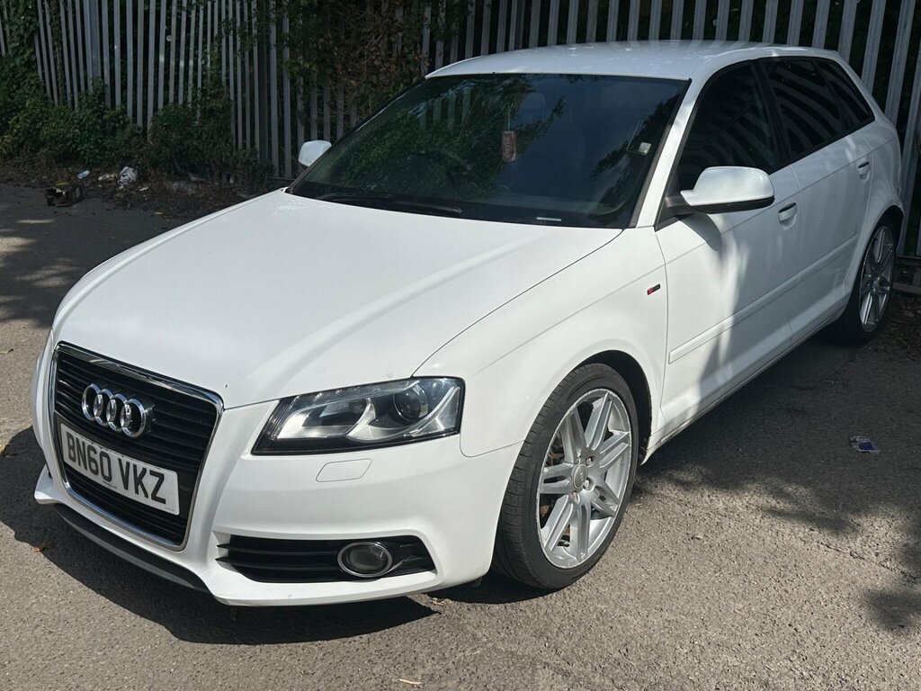Audi A3 2.0 Tdi S Line Sportback Euro 5 Ss White #2