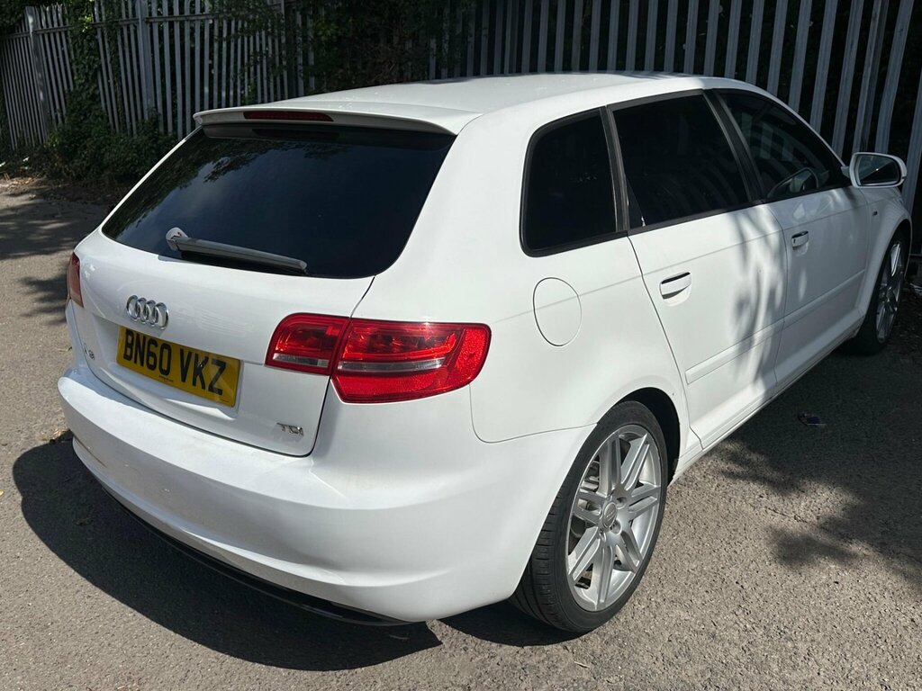 Audi A3 2.0 Tdi S Line Sportback Euro 5 Ss White #4