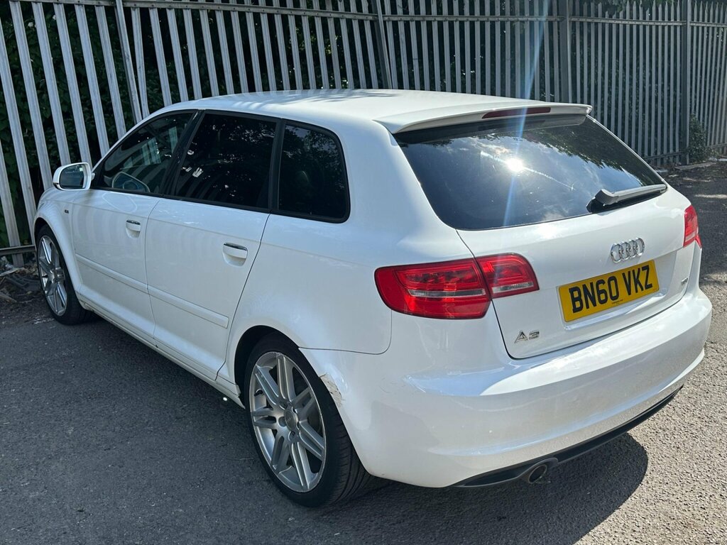 Audi A3 2.0 Tdi S Line Sportback Euro 5 Ss White #6