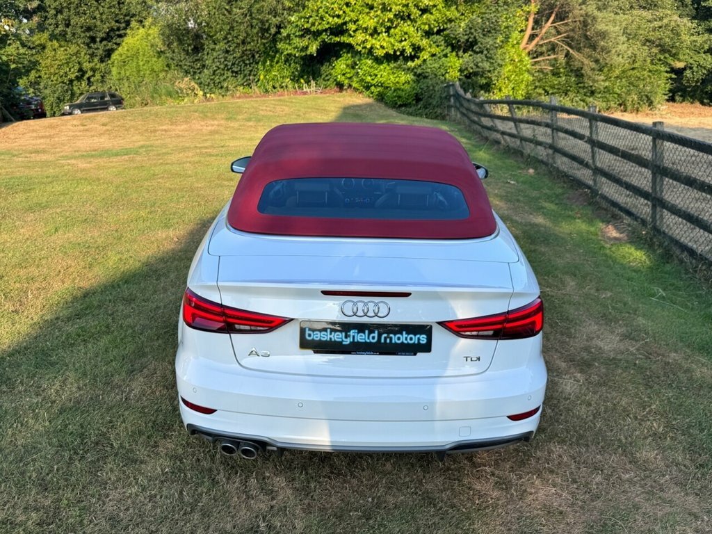 Audi A3 Cabriolet 2L S Line White #3