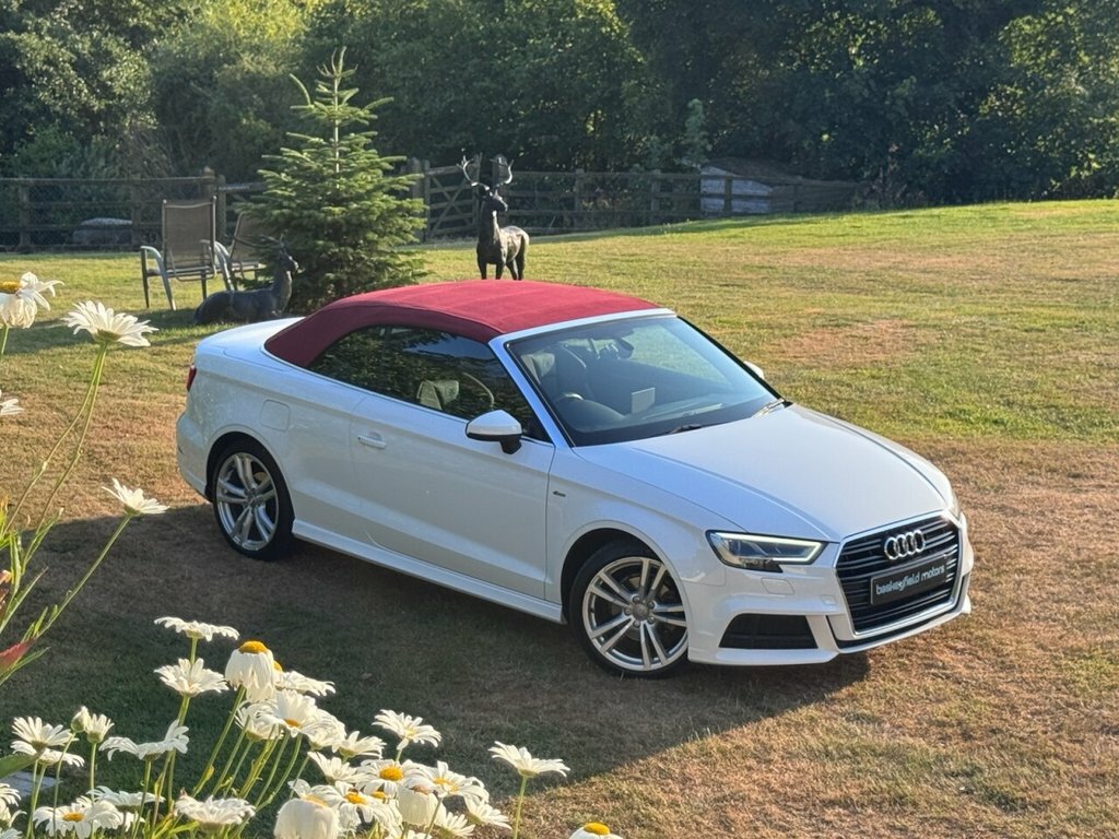 Audi A3 Cabriolet 2L S Line White #6