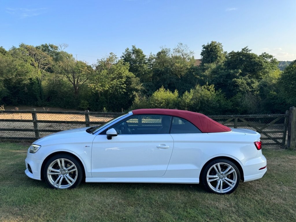 Audi A3 Cabriolet 2L S Line White #5