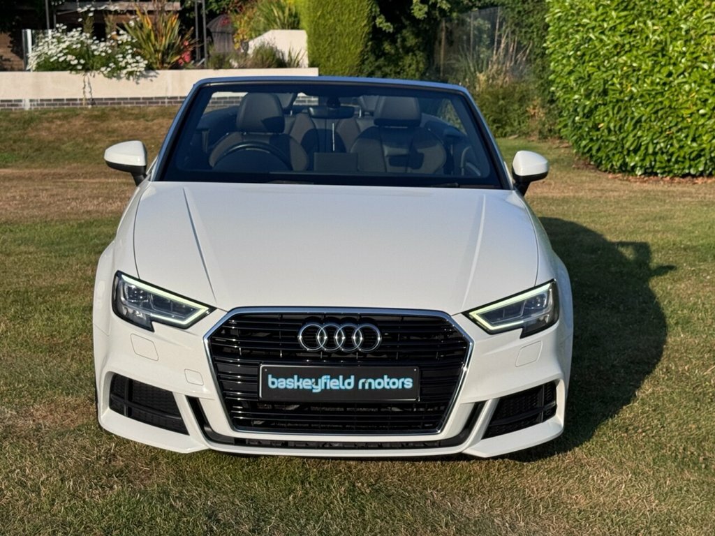 Audi A3 Cabriolet 2L S Line White #2
