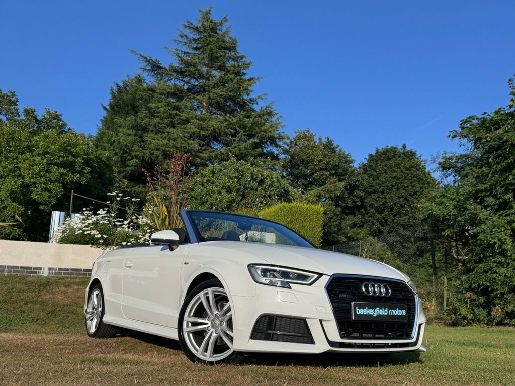 Audi A3 Cabriolet 2L S Line White