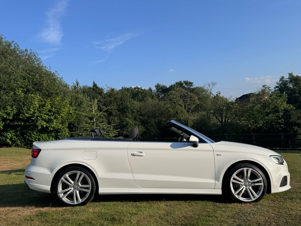 Audi A3 Cabriolet 2L S Line White #4