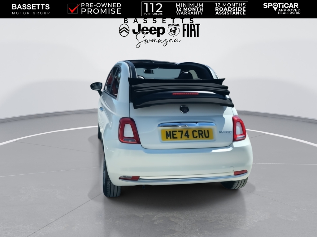 Fiat 500 Standard White #6