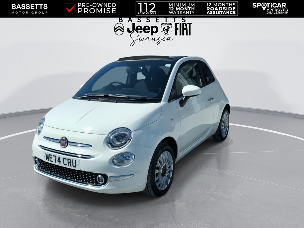Fiat 500 Standard White #3