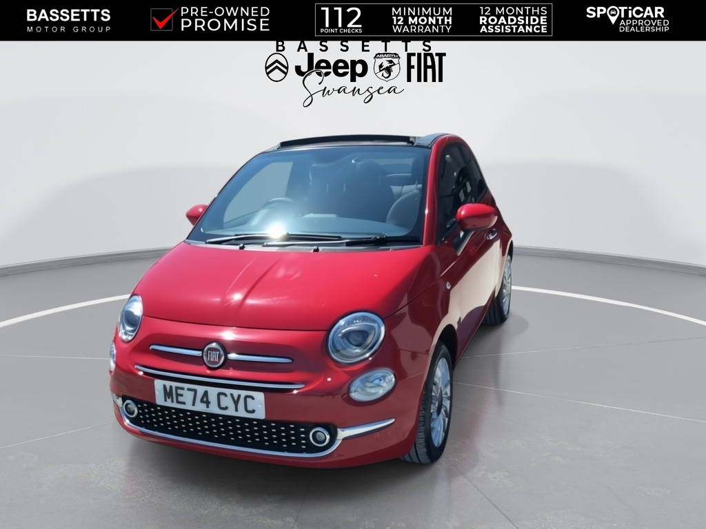Fiat 500 Standard Red #3