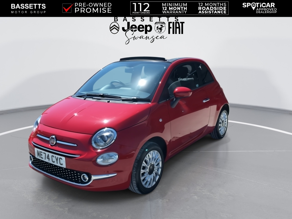 Fiat 500 Standard Red #4