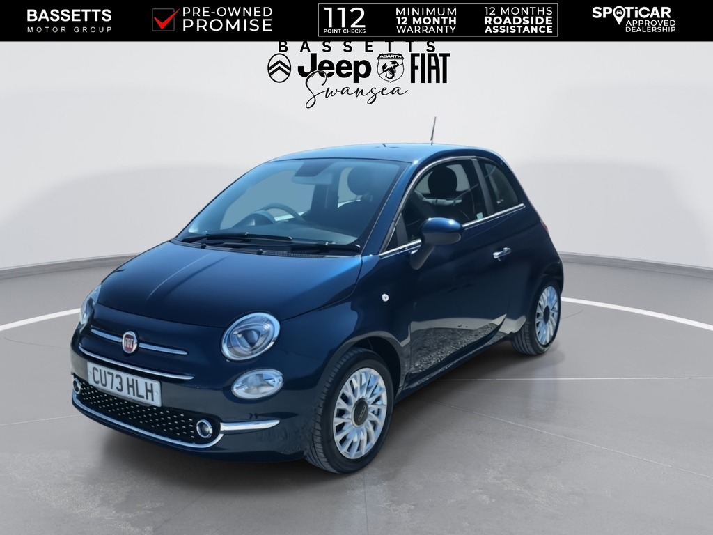 Fiat 500 Standard Blue #4