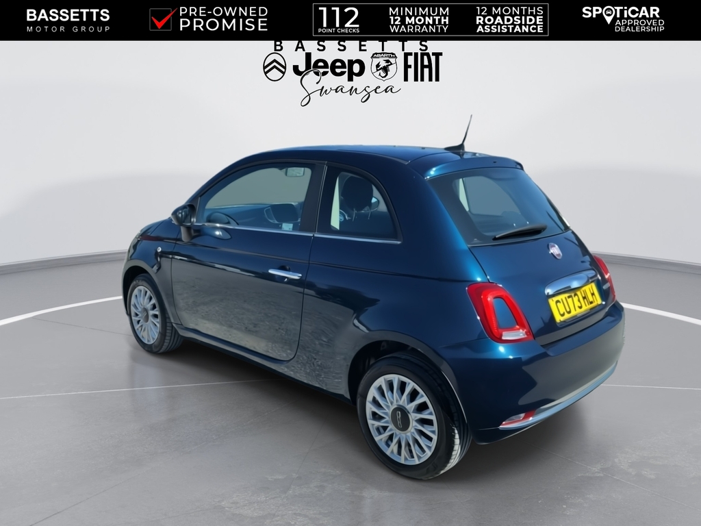 Fiat 500 Standard Blue #6