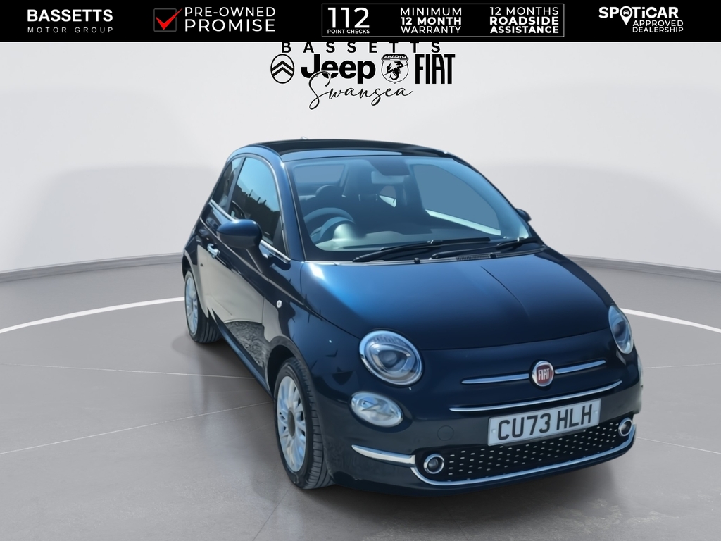 Fiat 500 Standard Blue #2