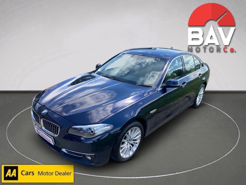 BMW 5 Series 520D Luxury AK14BZV Blue #6