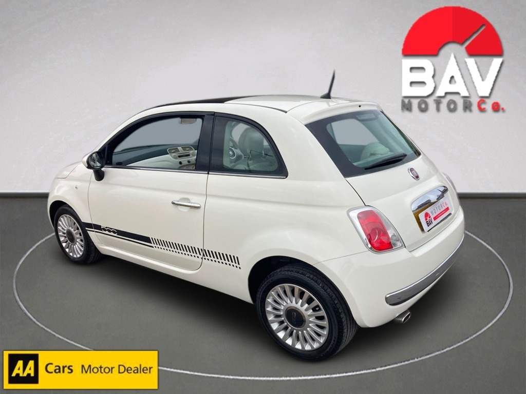 Fiat 500 Lounge White #5