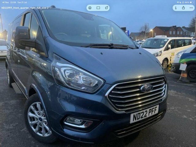 Ford Tourneo Custom 320 Ecoblue Titanium Blue