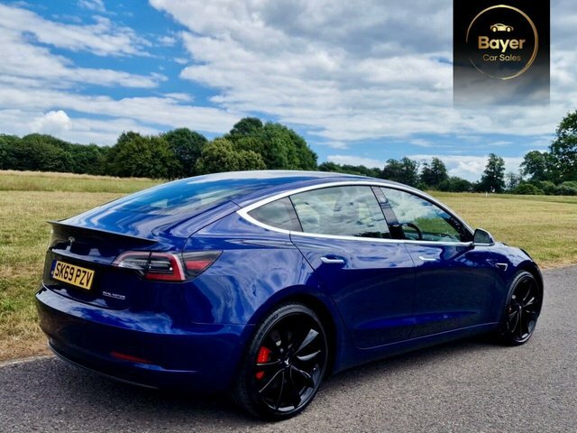 Tesla Model 3 Motor Performance Saloon SK69PZV Blue #4