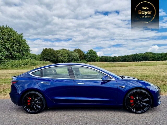 Tesla Model 3 Motor Performance Saloon SK69PZV Blue #2
