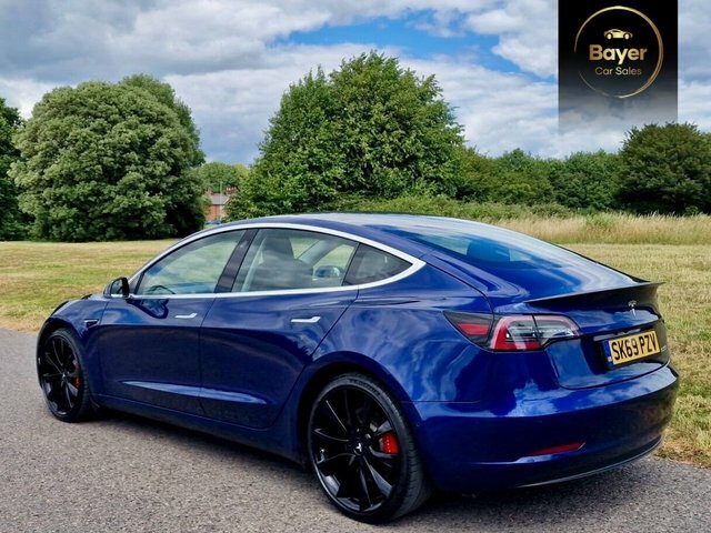 Tesla Model 3 Motor Performance Saloon SK69PZV Blue #5