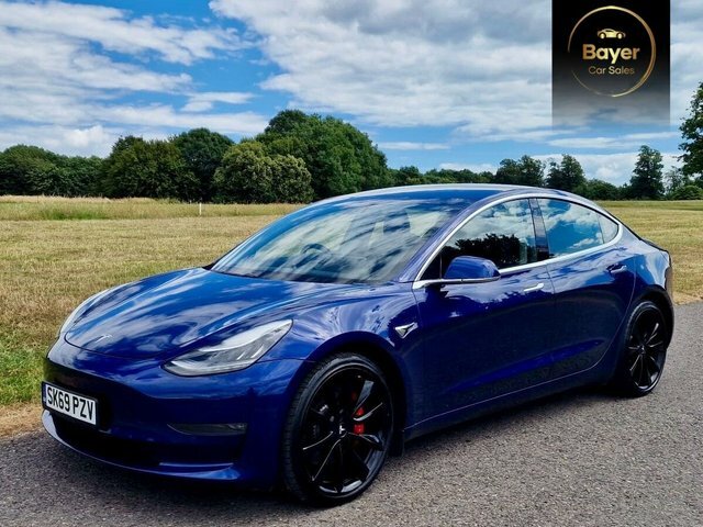 Tesla Model 3 Motor Performance Saloon SK69PZV Blue