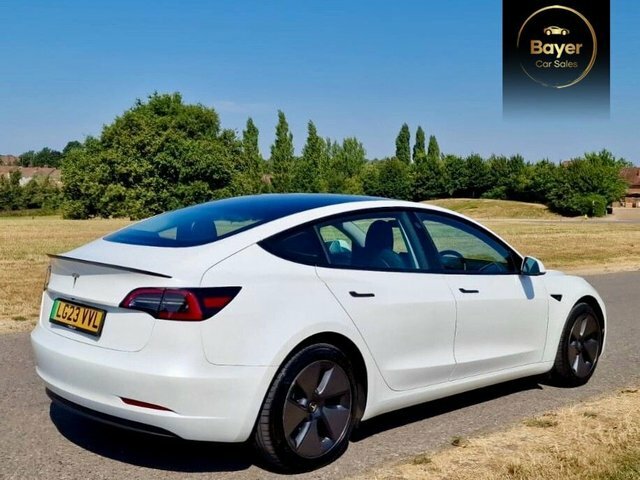 Tesla Model 3 4dr Electric Auto Rwd White #4