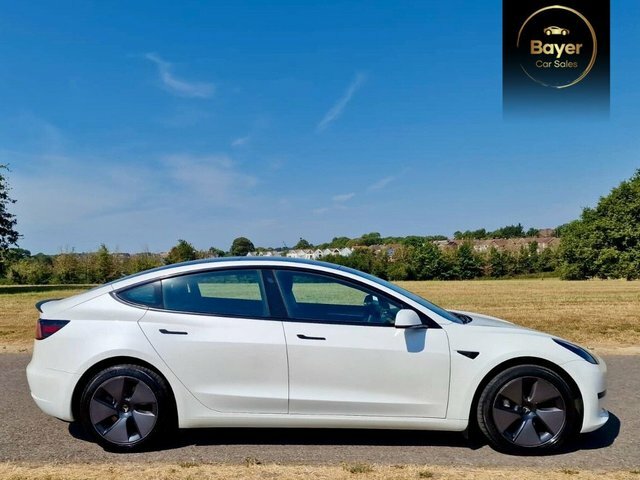 Tesla Model 3 4dr Electric Auto Rwd White #2