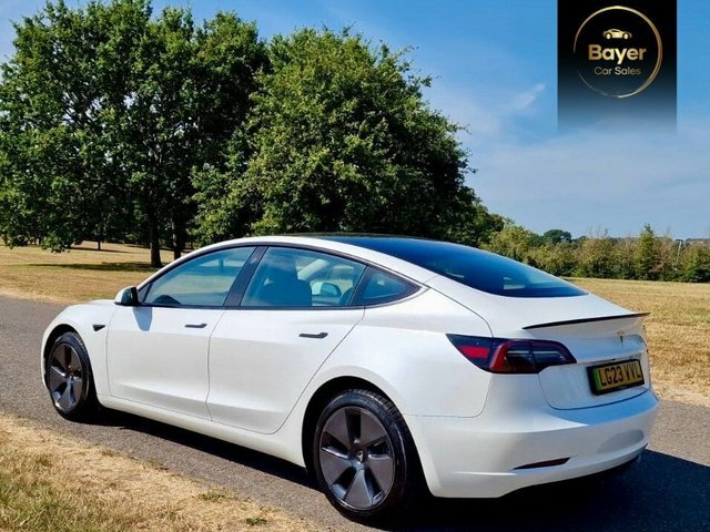 Tesla Model 3 4dr Electric Auto Rwd White #5