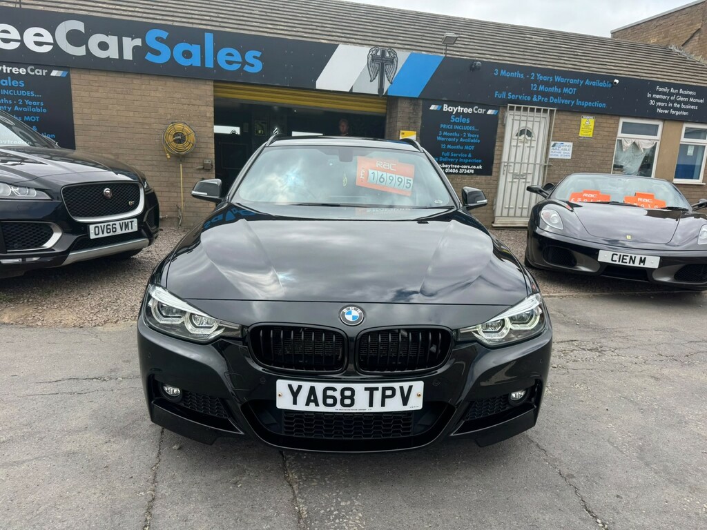BMW 3 Series Estate 2.0 318D M Sport Shadow Edition Touring 20 YA68TPV Black #6