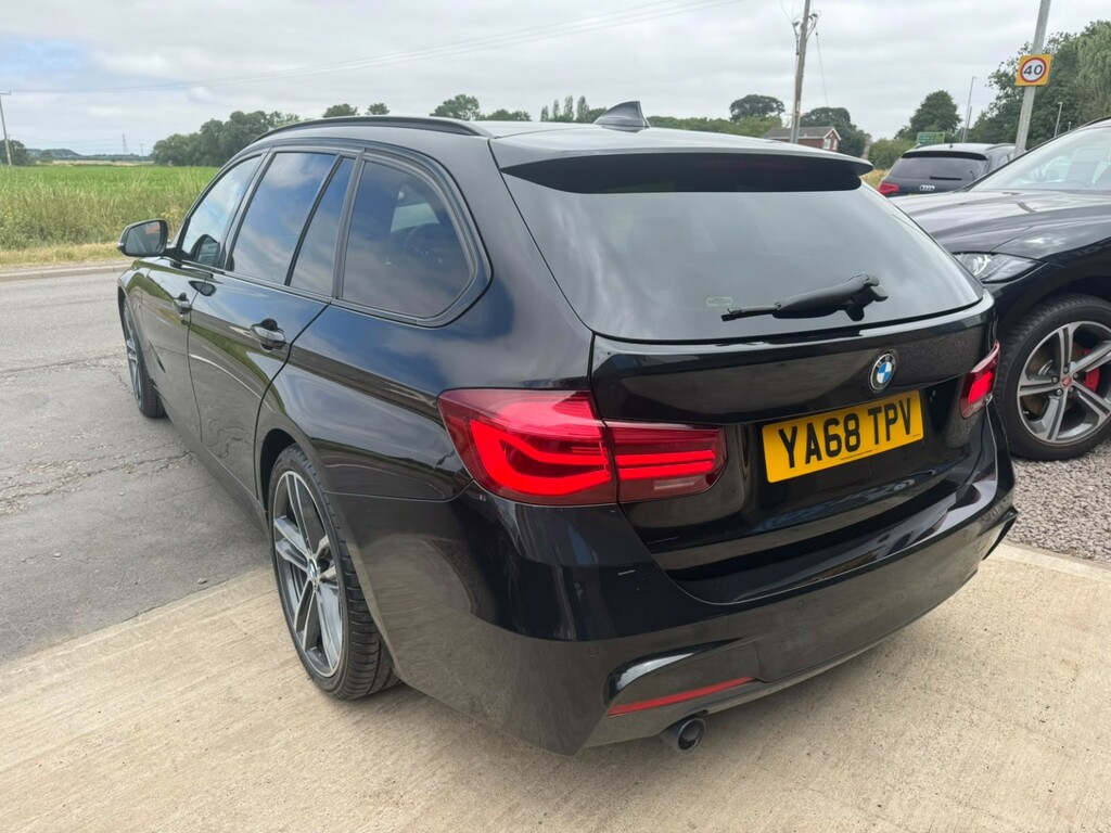 BMW 3 Series Estate 2.0 318D M Sport Shadow Edition Touring 20 YA68TPV Black #5