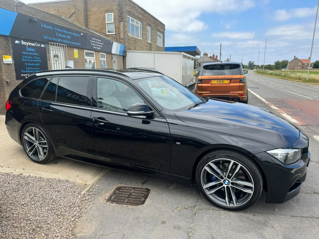 BMW 3 Series Estate 2.0 318D M Sport Shadow Edition Touring 20 YA68TPV Black #2