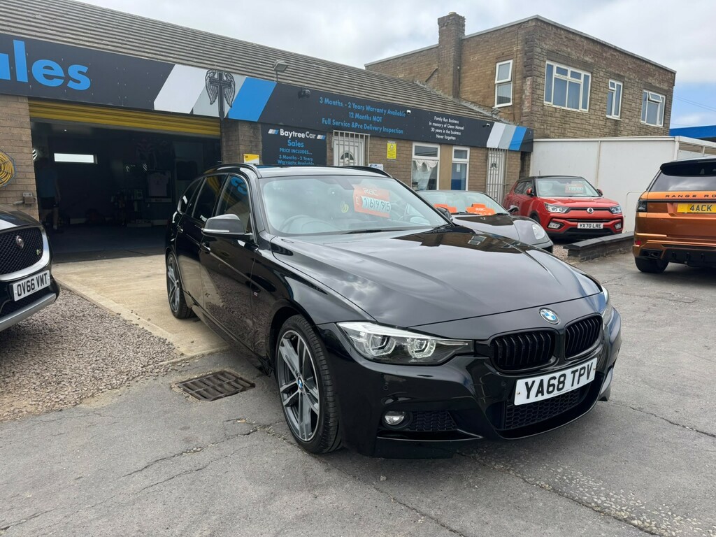 BMW 3 Series Estate 2.0 318D M Sport Shadow Edition Touring 20 Black