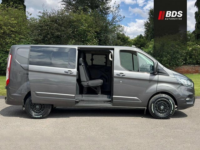 Ford Transit Custom 2.0 320 Ecoblue Limited Crew Van L2 H1 Euro 6 HW70UGY Grey #3