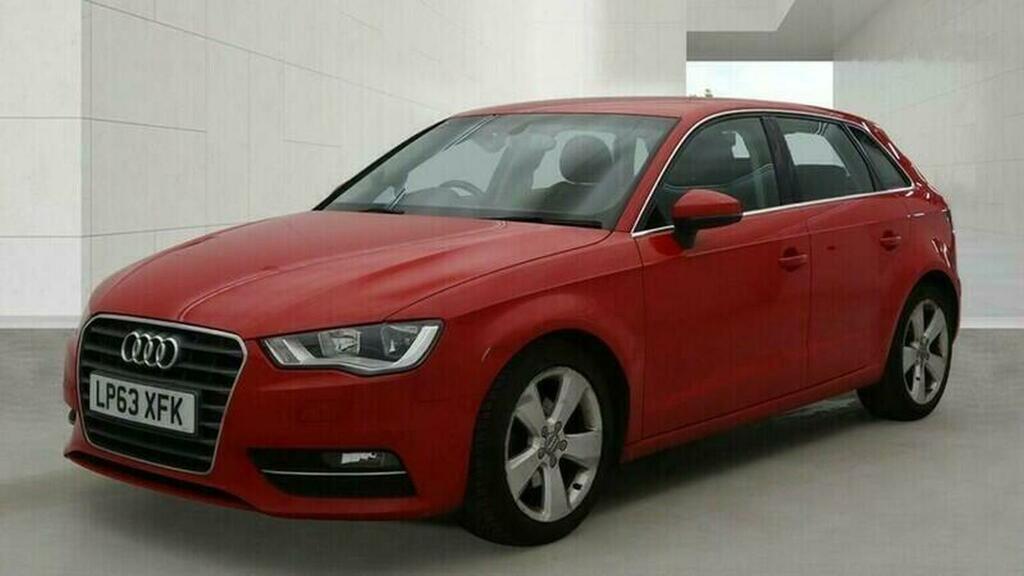 Audi A3 Hatchback 2.0 Tdi Sport Sportback Euro 5 Ss LP63XFK Red #2
