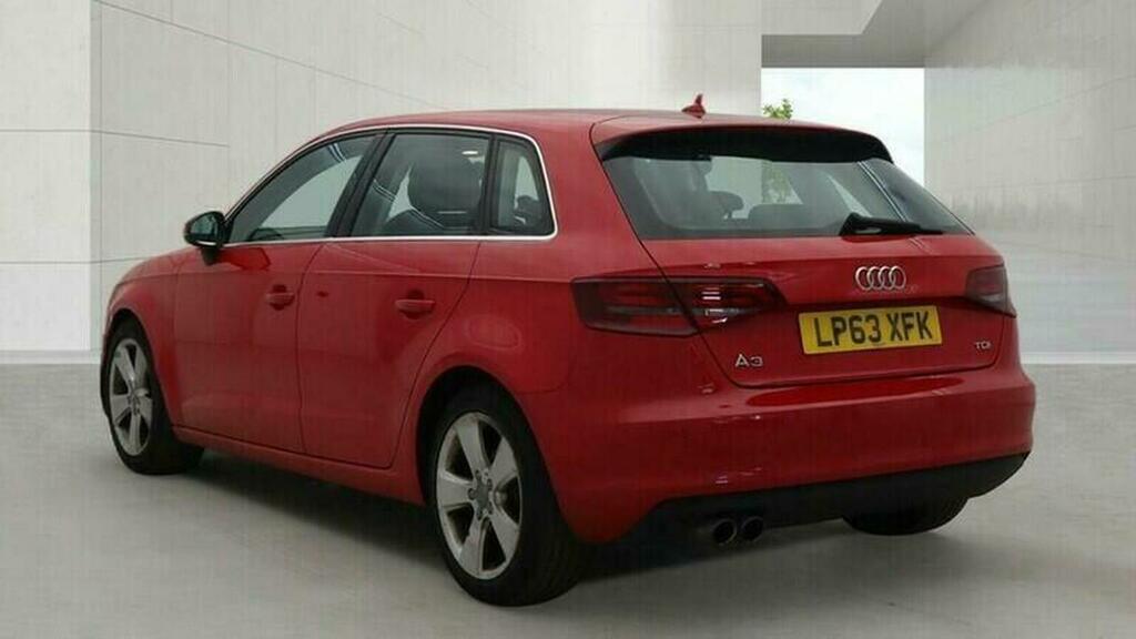 Audi A3 Hatchback 2.0 Tdi Sport Sportback Euro 5 Ss LP63XFK Red #3