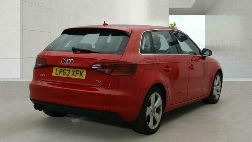 Audi A3 Hatchback 2.0 Tdi Sport Sportback Euro 5 Ss LP63XFK Red #4