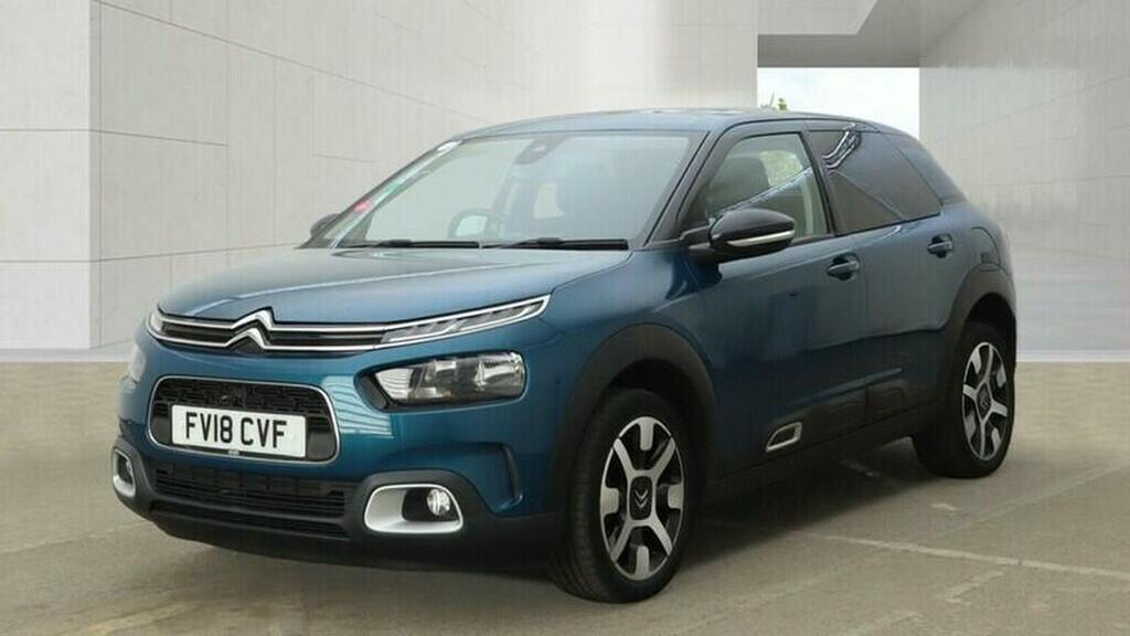Citroen C4 Cactus Hatchback 1.2 Puretech Flair Euro 6 Ss 201 FV18CVF Blue #2