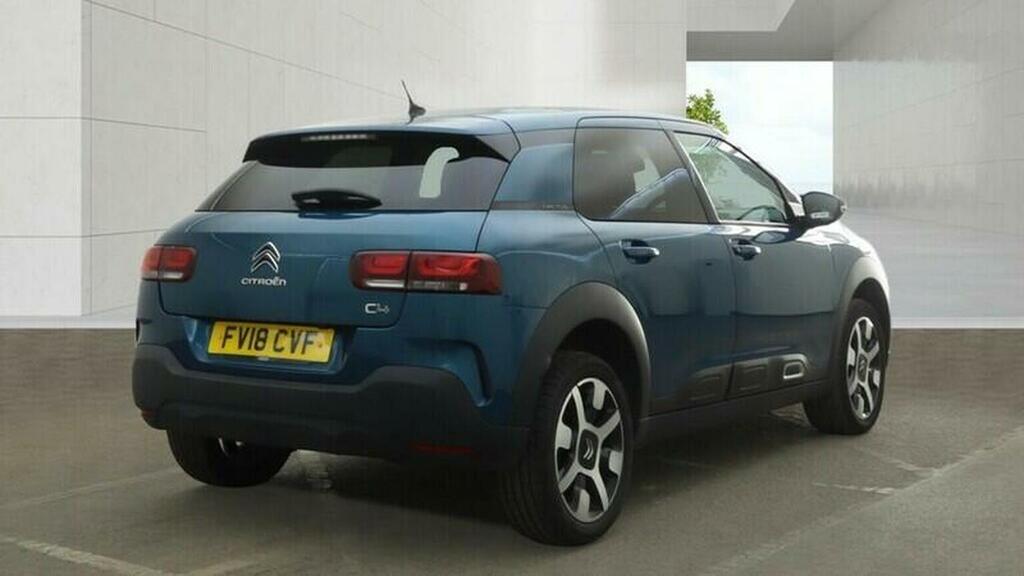 Citroen C4 Cactus Hatchback 1.2 Puretech Flair Euro 6 Ss 201 FV18CVF Blue #4