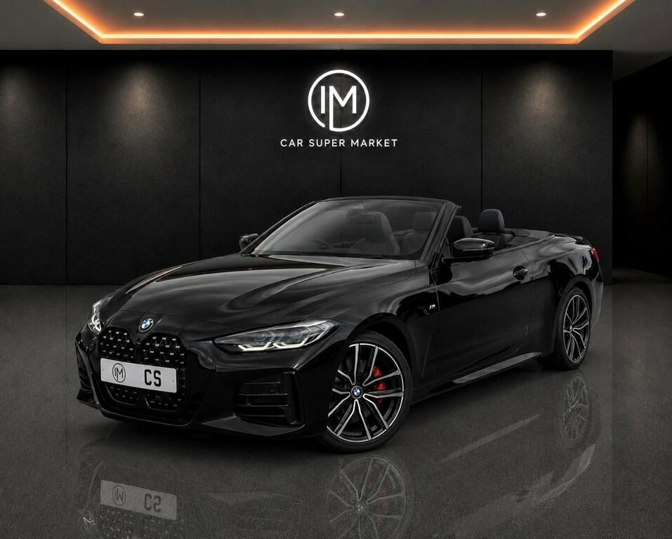 BMW 4 Series Convertible Black #3