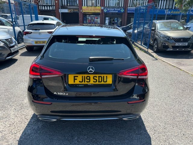 Mercedes-Benz A Class 2019 1.5 A180d Sport Executive Hatchback Die FJ19SDU Black #4